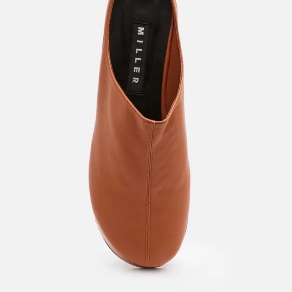 Simon Miller Women's Cognac Leather Slip-On Mule